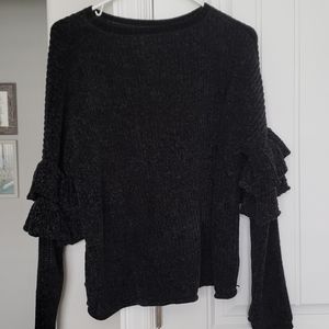 Black Chenille Sweater